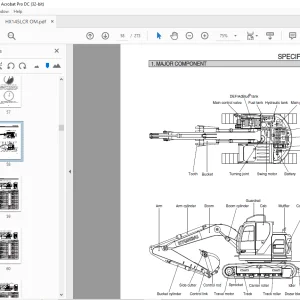 Hyundai HX145LCR Crawler Excavator Operator's Manual 2023 PDF