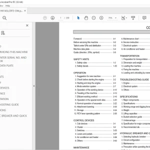 Hyundai HX145LCRT3 Crawler Excavator Operator's Manual 2023 - PDF