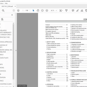 Hyundai HX17A Z Compact Excavator Operator's Manual 2023 PDF