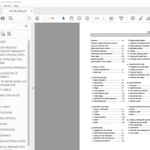 Hyundai HX19A Compact Excavator Operator's Manual 2023 PDF