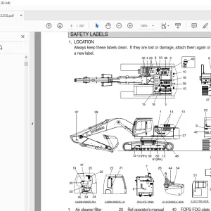 Hyundai HX210S HX220S Crawler Excavator Operator's Manual 2023 PDF