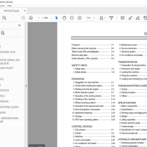 Hyundai HX220LT3 Crawler Excavator Operator's Manual 2023 - PDF DOWNLOAD