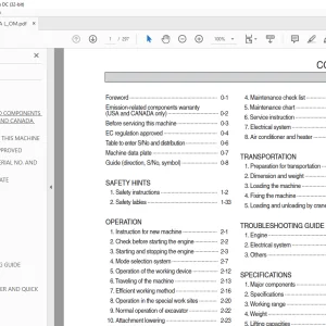 Hyundai HX260A L Crawler Excavator Operator's Manual 2023 - PDF DOWNLOAD