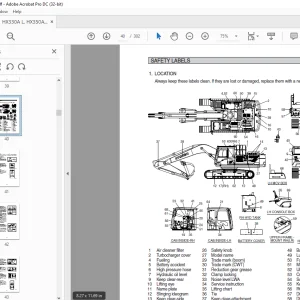 Hyundai HX330A L HX350A L Crawler Excavator Operator's Manual 2023 PDF