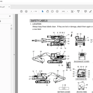Hyundai HX330S L Crawler Excavator Operator's Manual 2023 PDF