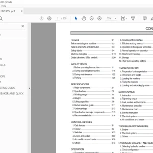 Hyundai HX330S L Excavator Operator's Manual 2023 PDF
