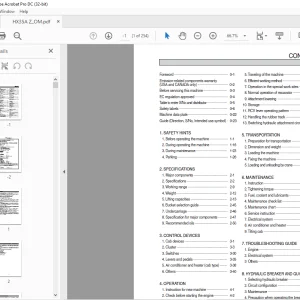 Hyundai HX35AZ Crawler Excavator Operator's Manual 2023 PDF