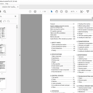 Hyundai HX40A Compact Hydraulic Excavator Operator's Manual 2023 PDF