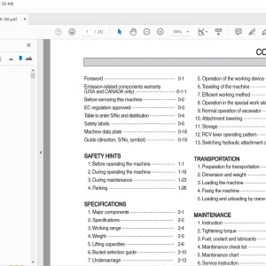 Hyundai R125LCR-9A Crawler Excavator Operator's Manual 2023 PDF