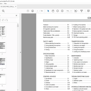 Hyundai R130VS PRO Crawler Excavator Operator's Manual 2023 PDF