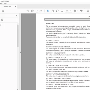Hyundai R140LC-7 Crawler Excavator Service Manual 2023 - PDF DOWNLOAD