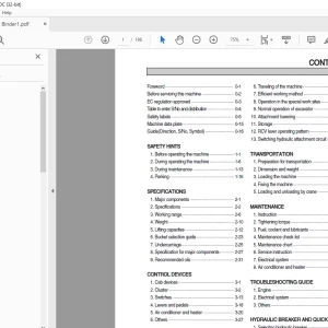 Hyundai R140LC-7A FS Crawler Excavator Operator’s Manual 2023 PDF