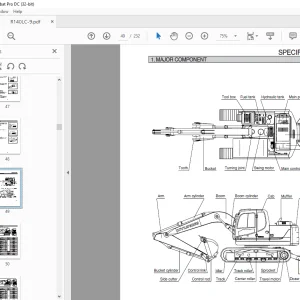 Hyundai R140LC-9 Crawler Excavator Operator's Manual 2023 - PDF DOWNLOAD