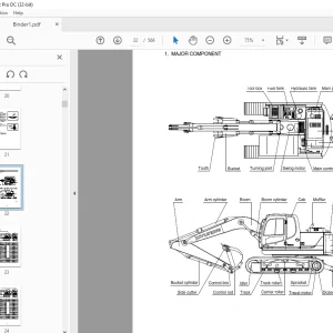 Hyundai R140LC-9S(Brazil) Crawler Excavator Service Manual 2023 PDF