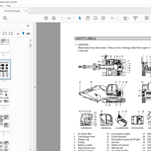Hyundai R145CR-9 Crawler Excavator Operator's Manual 2023 - PDF DOWNLOAD