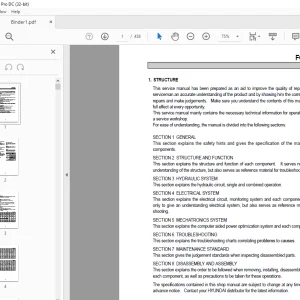 Hyundai R160LC-3 Crawler Type Excavator Service Manual 2023 PDF