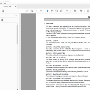 Hyundai R170W-3 Wheel Type Excavator Service Manual 2023 - PDF DOWNLOAD
