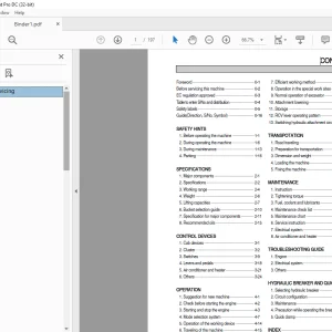 Hyundai R170W-7 Wheeled Excavator Operator's Manual PDF
