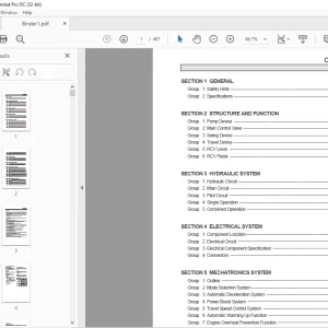 Hyundai R180LC-7 Crawler Excavator Service Manual 2023 - PDF DOWNLOAD