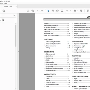 Hyundai R180LC-7A Crawler Excavator Operator's Manual 2023 PDF