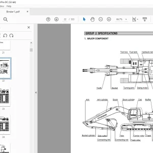Hyundai R210LC-7H R220LC-7H Crawler Excavator Service Manual 2023 PDF
