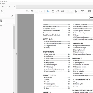 Hyundai R215C-7H Crawler Excavator Operator's Manual - PDF DOWNLOAD