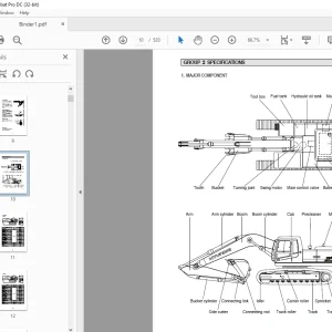 Hyundai R250LC-7 Crawler Excavator Service Manual 2023 - PDF DOWNLOAD