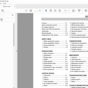 Hyundai R250LC-7A Hydraulic Excavator Operator's Manual - PDF DOWNLOAD