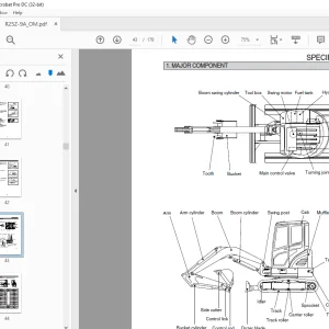 Hyundai R25Z-9A Compact Excavator Operator's Manual 2023 - PDF