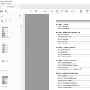 Hyundai R290LC-7 Crawler Excavator Service Manual 2023 - PDF DOWNLOAD