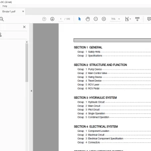 Hyundai R290LC-7A Crawler Excavator Service Manual 2023 - PDF DOWNLOAD