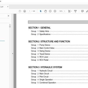Hyundai R300LC-7 Crawler Excavator Service Manual 2023 - PDF DOWNLOAD