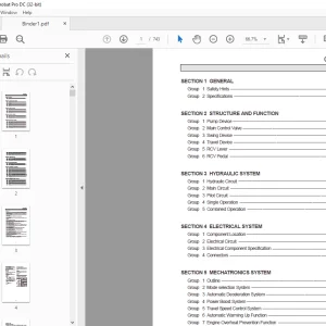 Hyundai R320LC-7 Crawler Excavator Service Manual 2023 - PDF DOWNLOAD