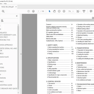 Hyundai R35Z-9A Mini Excavator Operator's Manual 2023 - PDF DOWNLOAD