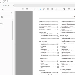 Hyundai R360LC-7 Crawler Excavator Operator's Manual 2023 PDF