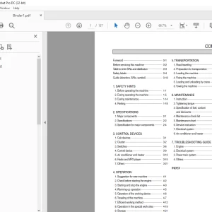 Hyundai R360LC-7A Crawler Excavator Operator’s Manual PDF