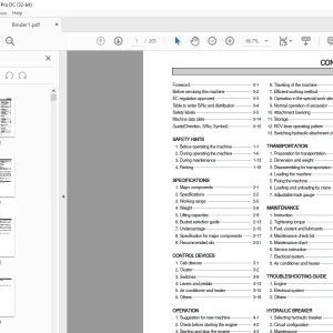 Hyundai R500LC-7A Crawler Excavator Operator's Manual 2023 PDF