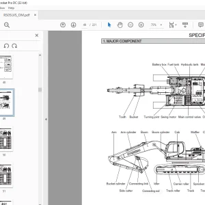 Hyundai R505LVS Crawler Excavator Operator's Manual 2023 - PDF DOWNLOAD