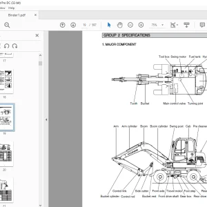 Hyundai R55W-7A Wheel Excavator Service Manual 2023 - PDF DOWNLOAD