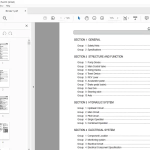 Hyundai R55W-9 Wheel Excavator Service Manual 2023 - PDF DOWNLOAD
