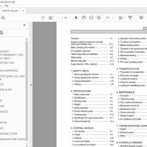 Hyundai R60CR-9A Compact Excavator Operator's Manual 2023 - PDF DOWNLOAD