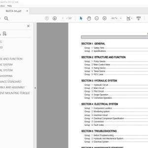 Hyundai R60CR-9A Compact Excavator Service Manual 2023 - PDF DOWNLOAD