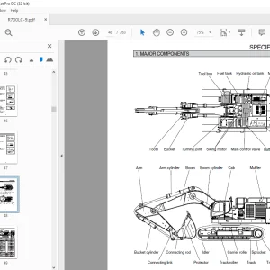 Hyundai R700LC-9 Crawler Excavator Operator's Manual 2023 - PDF DOWNLOAD