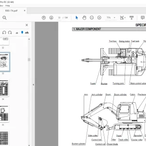 Hyundai R80-7A Crawler Excavator Operator's Manual 2023 - PDF DOWNLOAD
