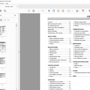 Hyundai R800-7A FS Crawler Excavator Operator’s Manual 2023 PDF