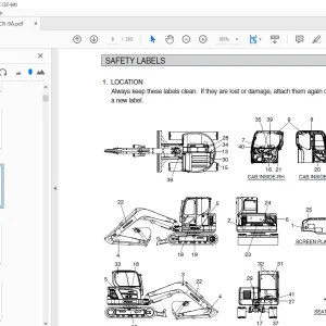 Hyundai R80CR-9A Compact Excavator Operator's Manual 2023 - PDF