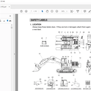 Hyundai R850LC-9FS Crawler Excavator Operator's Manual 2023 PDF