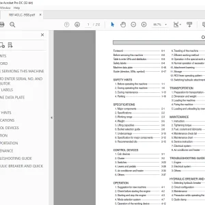 Hyundai RB140LC-9SB Crawler Excavator Operator's Manual 2023 - PDF