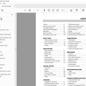 Hyundai Robex 210W-9S Wheel Excavator Operator's Manual PDF