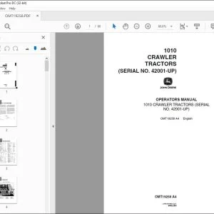 John Deere 1010 CRAWLER TRACTORS Operators Manual - PDF DOWNLOAD